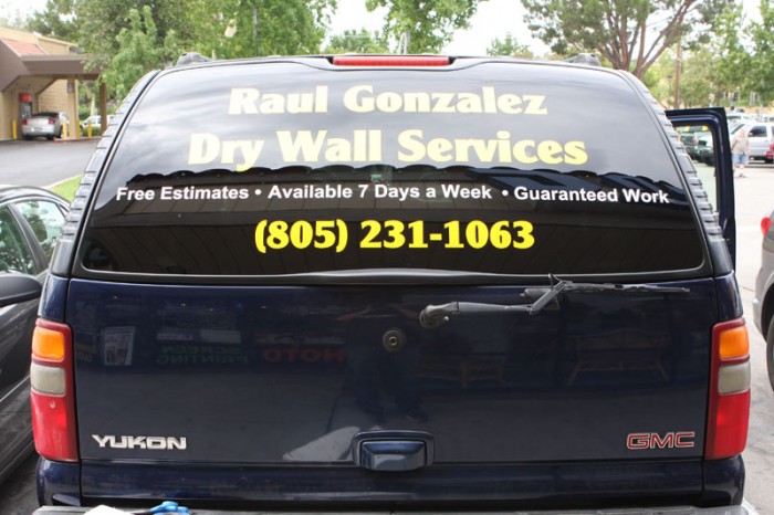 Custom Vinyl Window Lettering at Spectracolor in Simi Valley, CA